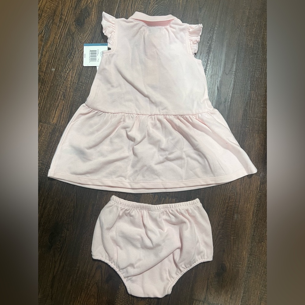 Pink Sailboat Dress with Bloomers - Picture 2 of 3
